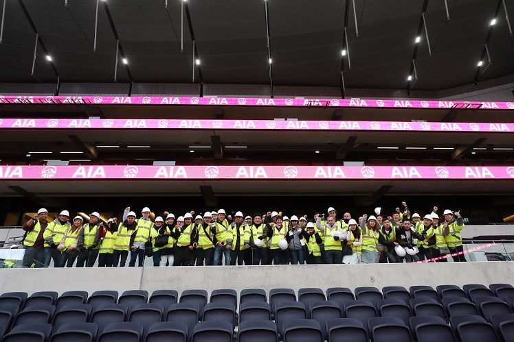 AIA Singapore & Thailand Visit Tottenham Hotspur’s New Stadium